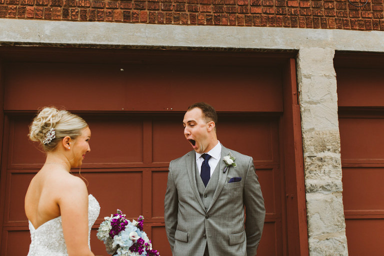 sean reacting to beckys dress