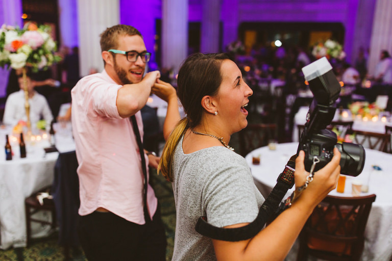 the ballroom at mckay tower wedding
